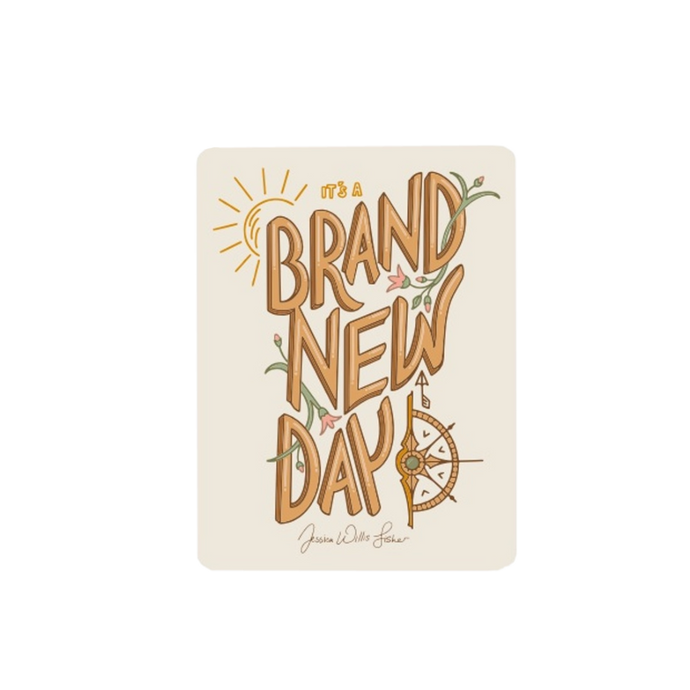 Brand New Day Rectangle Sticker