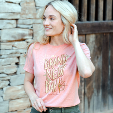 Load image into Gallery viewer, Sunset Lyric Tee (Pink Heather)